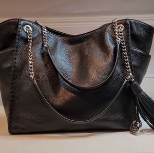 MICHAEL KORS- CHELSEA WHIPPED LARGE  SHOULDER BAG
